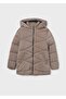 Girl's Padded Soft Texture Long Thick Winter Coat 7436 Brown - 4