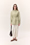 Striped Belted Shirt Green - 2
