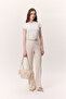 Premium Flare Pants Fit Pants Stone - 6