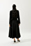 Shiny Long Sleeve Bluz Black - 6