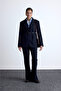 Classic cut blazer jacket navy blue - 3