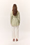Striped Belted Shirt Green - 8