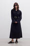 BELT PREMIUM SHIRT DRESS BLACK - 6
