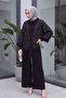 Sequin file cardigan 3-piece sendy set - black