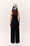 Draped Pleated Trousers Black - 7