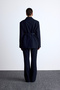 Classic cut blazer jacket navy blue - 8