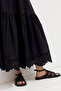 Embroidered black skirt - 3