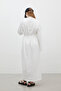 OVERSIZE COTTON DRESS ECRU - 8
