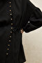 LINEN BALLOON SLEEVE SHIRT BLACK - 6