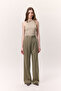 Wide-Lette Palazzo Pants Green - 6
