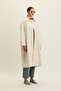 Belted Oversize Gabardine Trench Coat Butterfly - 3