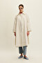 Belted Oversize Gabardine Trench Coat Butterfly - 4