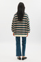 Polo Collar Oversize Sweatshirt Green - 6