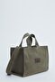 Yikama Effected Small Canvas Bag Khaki - 6