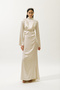 Mila Stone Evening Dress Beige - 4