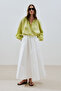 Lime shirt with thin linen collar - 5