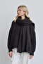 COZY SOFT TEXTURED SCARF ANTHRACITE - 2