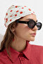 Patterned Cotton Scarf Cherry - 3