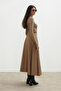 Mi̇randa Scuba Skirt Camel - 8