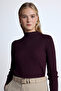 High collar knitwear bluz cushion