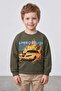 Car Printed Boy's Sweatshirt - 2