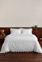 Single |   White |   Ruffled Duvet Cover and Pillowcase - 2