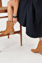 Cinnamon Tan Suede Women's Short Cowboy Canvas Western Boots