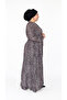 Women's Plus Size Crispy Fabric Button Dress - 3
