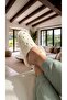 Women's Beige Pauntiye Rabbit Fur Indoor House Slippers 3 cm Byndatom01 - 6