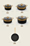 9 piece gold line granite pot and pan set - 3
