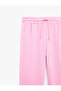 Comfortable Fit, Lace-Up Waist, Knitwear, Long-Legged Pajama Bottoms - 5
