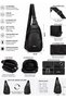 Unisex Crossbody Chest Bag Reversible Shoulder Bag with Headphone Jack Bodybag for Daily Use and Card Holder - 4