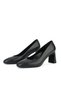 , Women's Genuine Leather Heeled Shoes 1611059Z1315 Black - 7