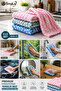 ( 3 Pieces ) Microfiber Soft Textured Cleaning Cloth 30*30 Cm Kitchen Cloth Stain Resistant Odor Resistant - 7
