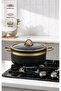9 piece gold line granite pot and pan set - 2