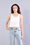 25519 Three Button Bra Detailed Compac Ribbed Undershirt - 2