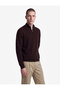 Long Sleeve Viscose Half-Zip Collar Knitwear Sweater - 2