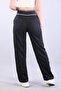 6521 (N-2113) Striped Elastic Wide Leg Double Pants - 6