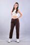 4924 elastic waist button detailed trousers - 7