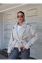 Double-Breasted Collar Crop Trench