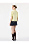 Pocketed Metal Decorated Buttoned Crew Neck Short Sleeve Knitwear Cardigan - 4