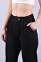4924 elastic waist button detailed trousers - 4
