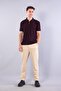 10026 self-striped zippered collar knit t-shirt - 4