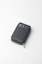 Genuine Leather Zippered Card Holder Keychain and Wallet Navy Blue – 2441 - 4