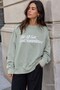 Mint Green Printed Sweatshirt MG1901