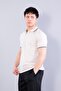4623 striped modal fabric t-shirt with collar - 2