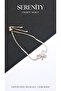 Clover Figured Colorful Zircon Stone Steel Plated Bracelet