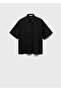 Linen blend short-sleeved shirt - 3