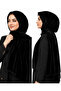 Velvet Effect Black Shawl for All Seasons, the Most Matte and Stylish Version of Black - 3