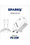شاحن بيت سريع 25 وات مع سلك تايب سي SK-1102 - 2